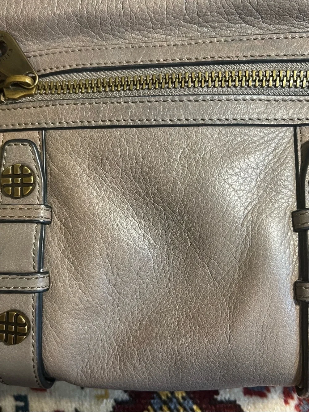 Joelle Hawkens Treesje‎ Line Leather Satchel with Top Handle and Crossbody Strap